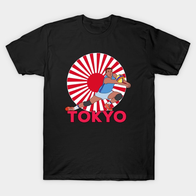 Volleyball Tokyo T-Shirt by DiegoCarvalho